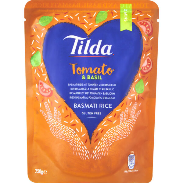 Tilda Basmati rijst tomato & basil