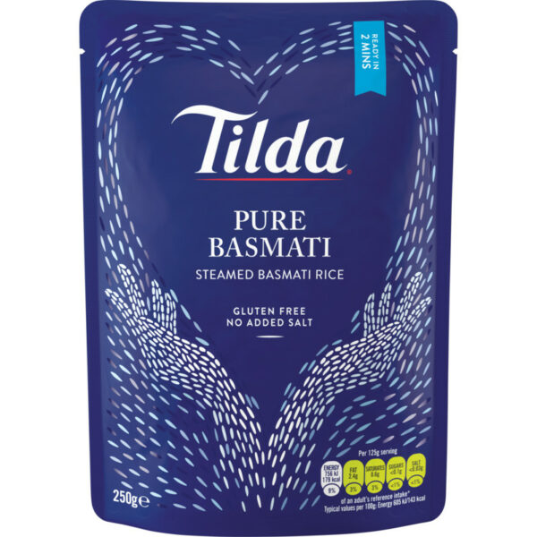 Tilda Pure steamed basmati rice