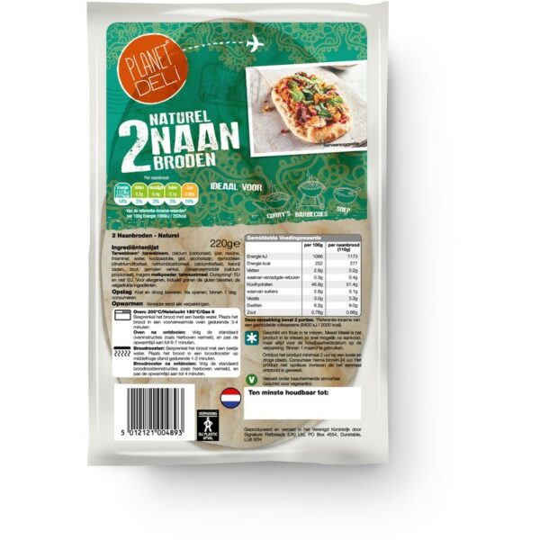 Planet Deli Naturel naan broden