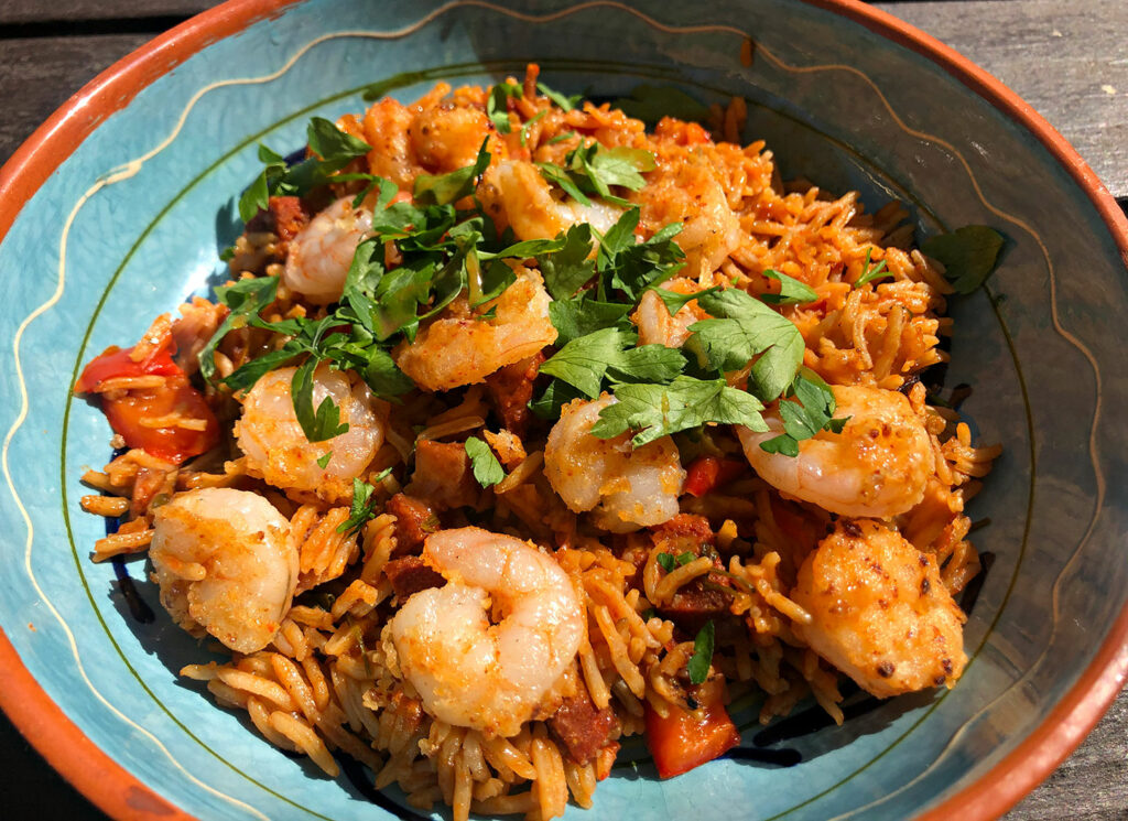 Jambalaya zoals in Louisiana USA Cajun food