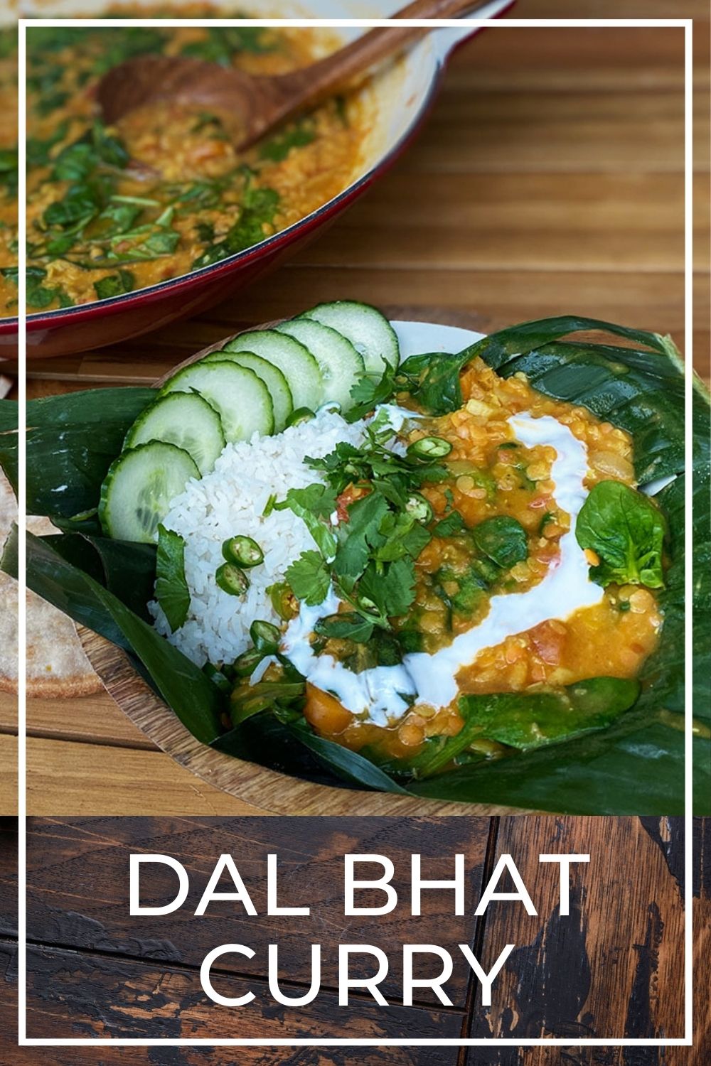 Vegetarische Dal Bhat Curry