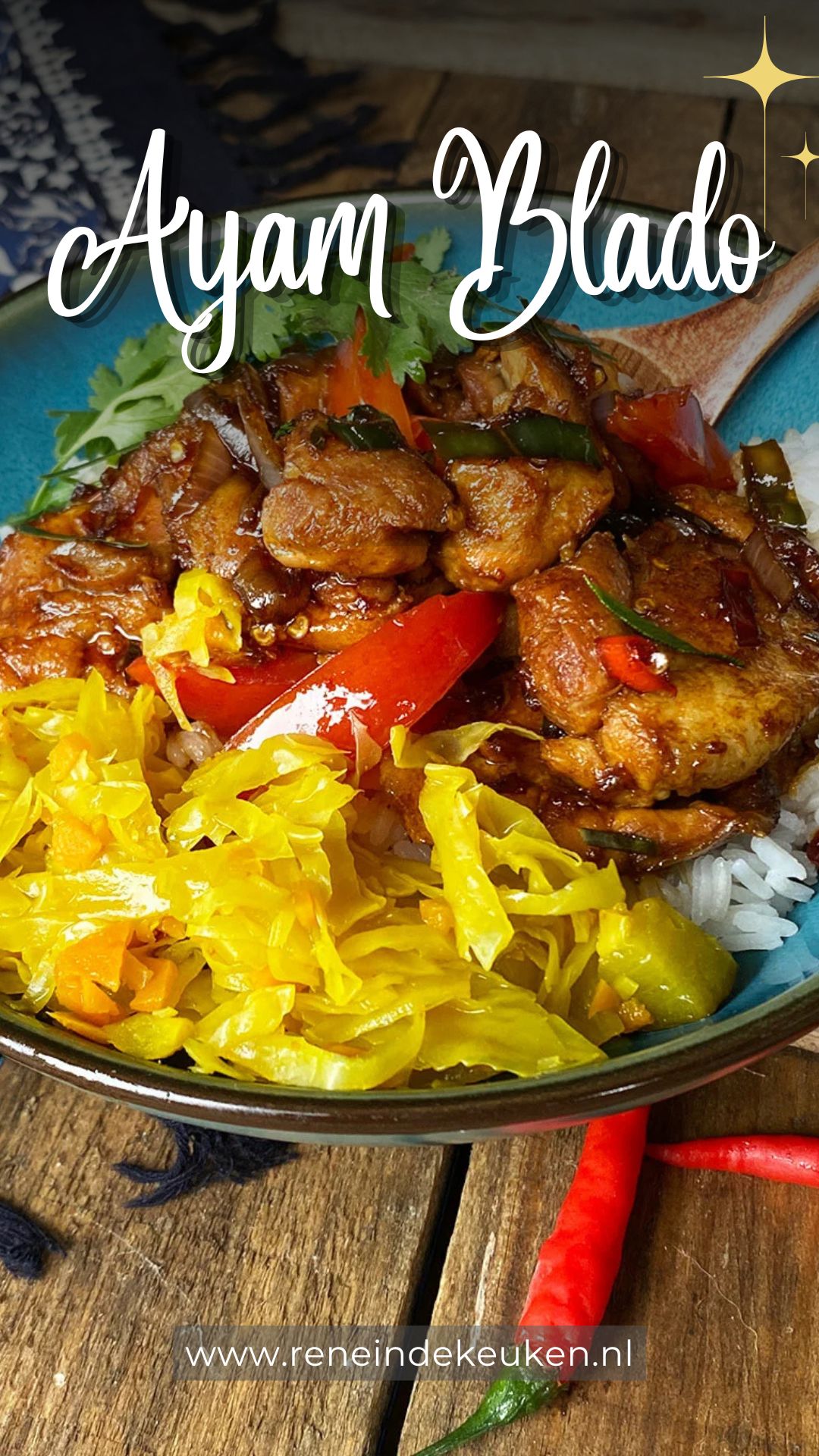 Ayam Blado, Indonesische pittige kip