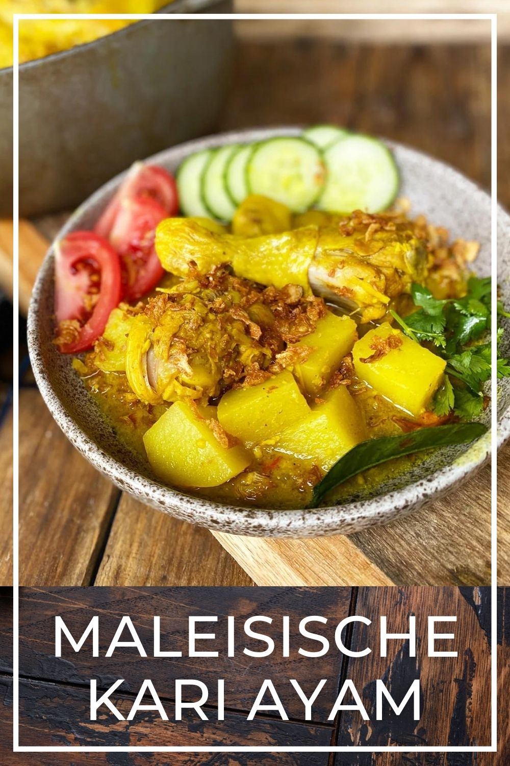 Maleisische Kari Ayam Kapitan Pittige kip curry