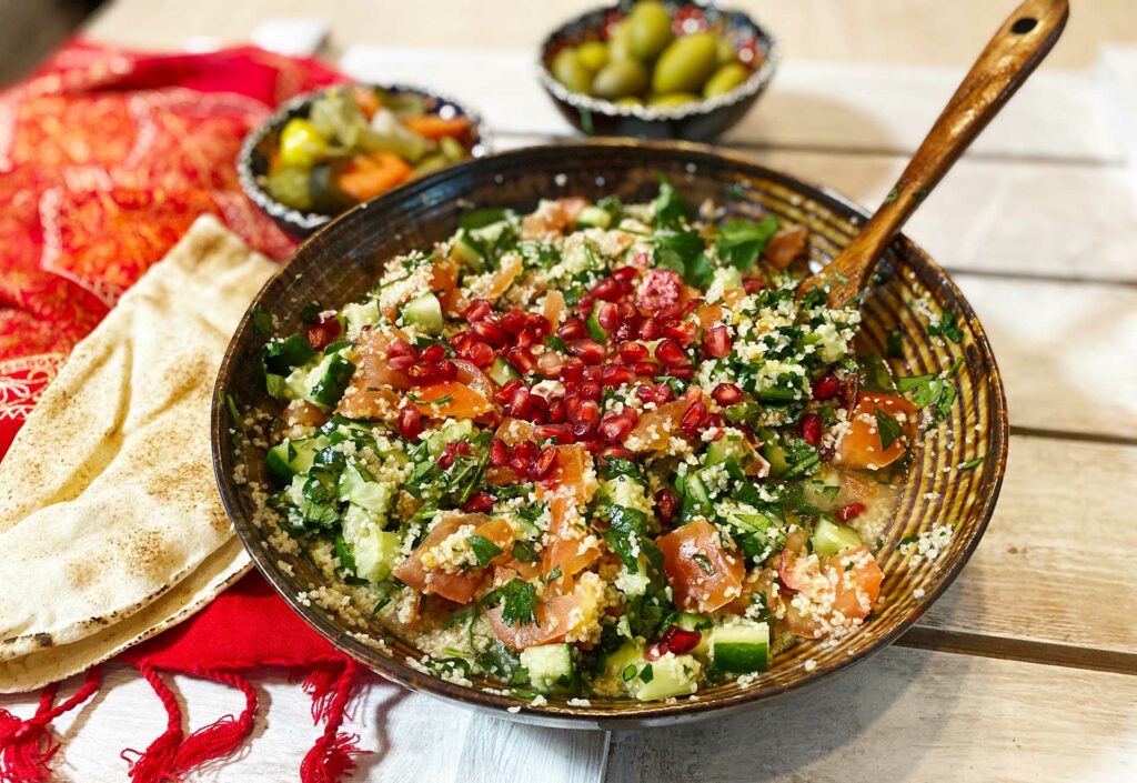 Tabouleh salade recept een frisse salade uit Libanon de Midden-Oosterse keuken