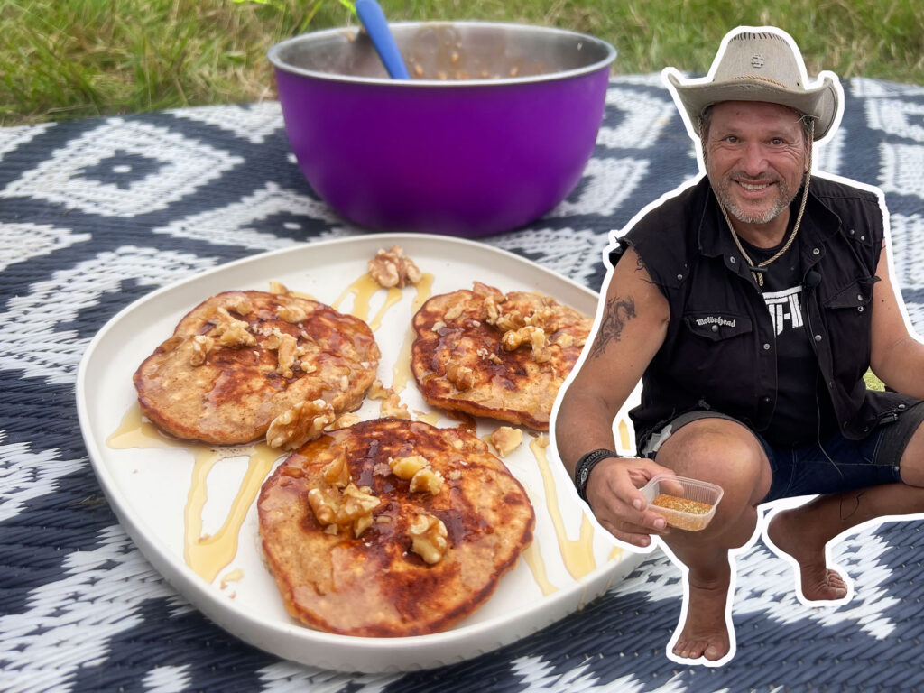Easy camp recipe Banana OatP ancakes