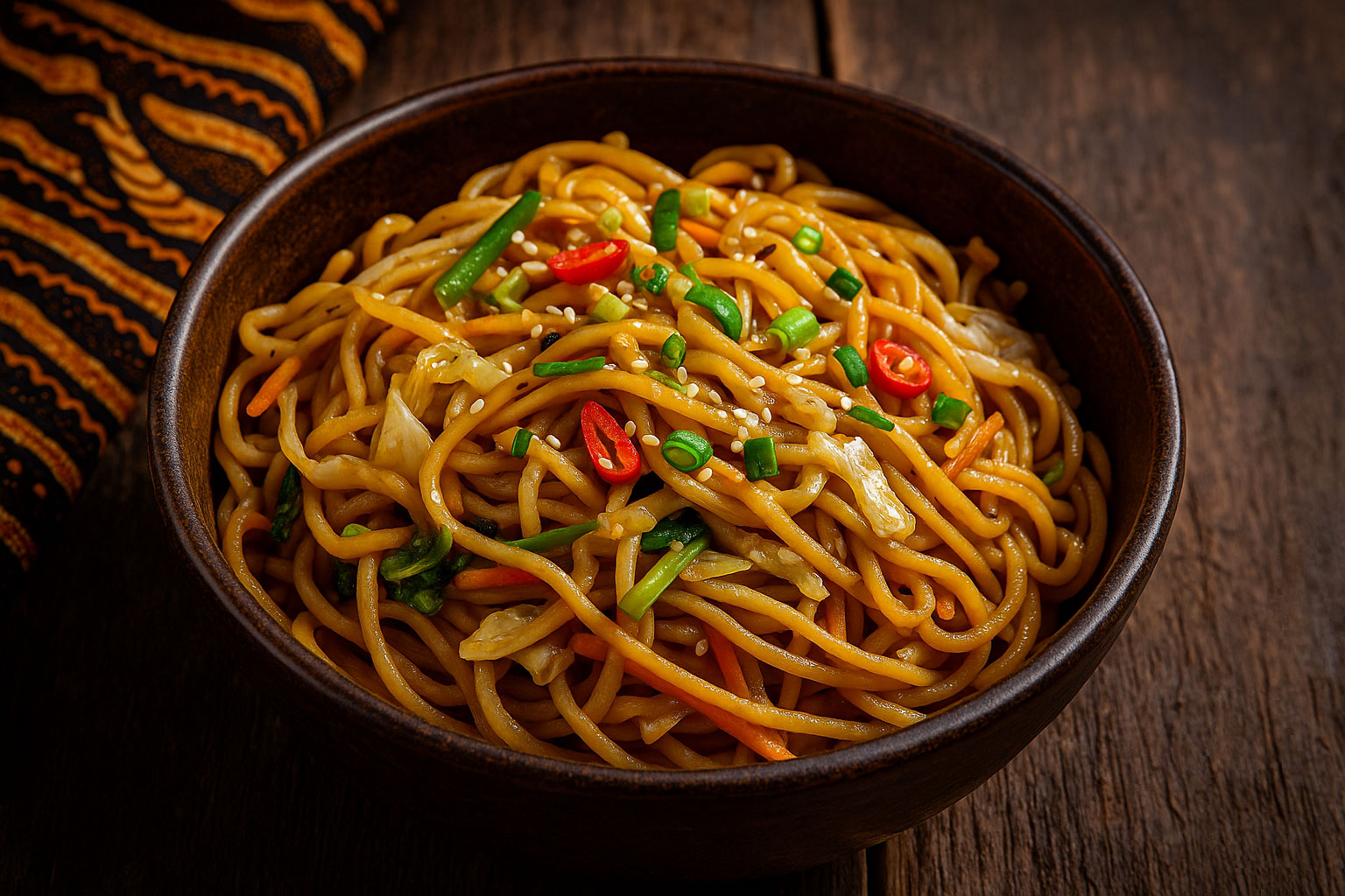 Bami Goreng (gebakken noedels)