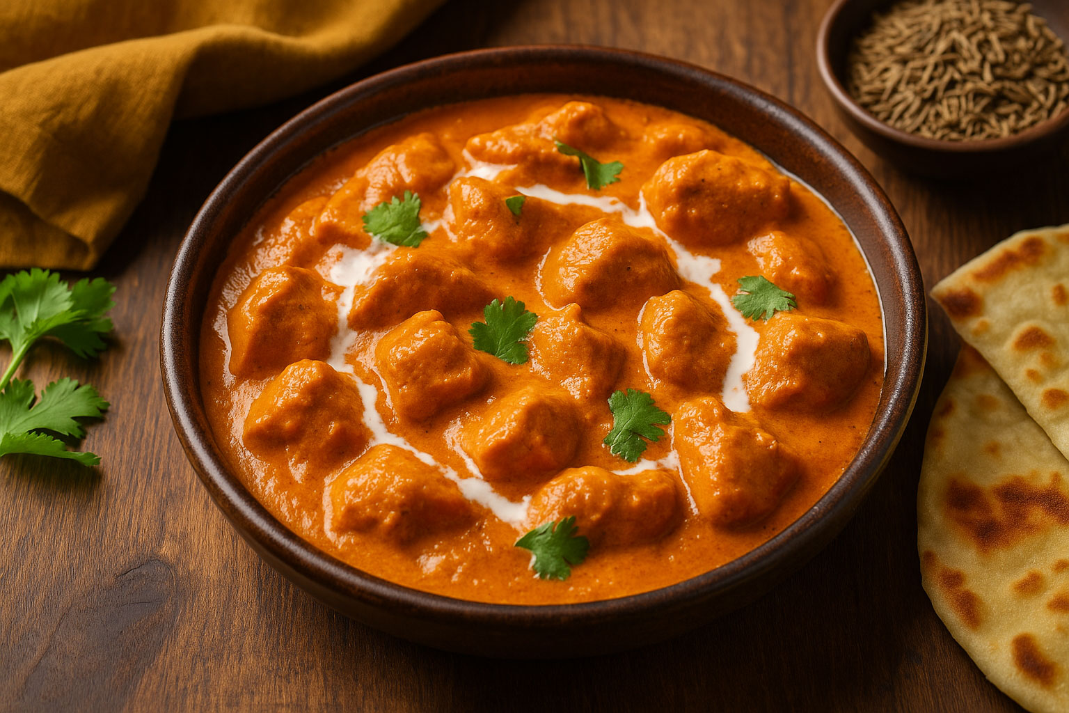 Butter chicken (kip in romige saus)