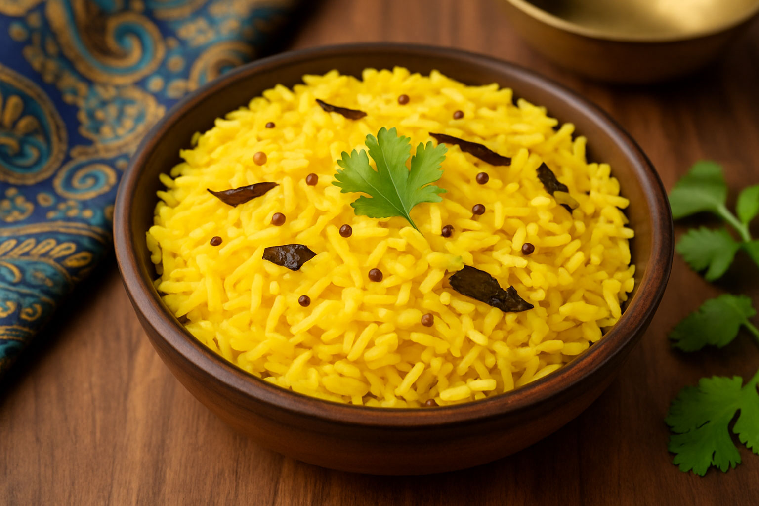 Indiase gele rijst (met saffraan en kurkuma)