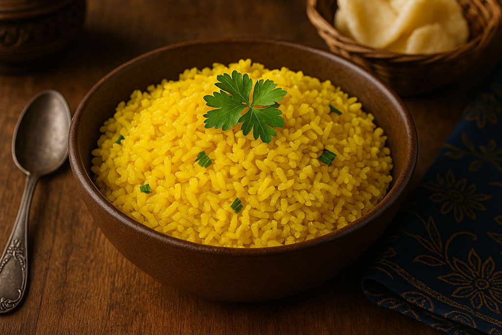 Nasi Kuning (gele rijst)