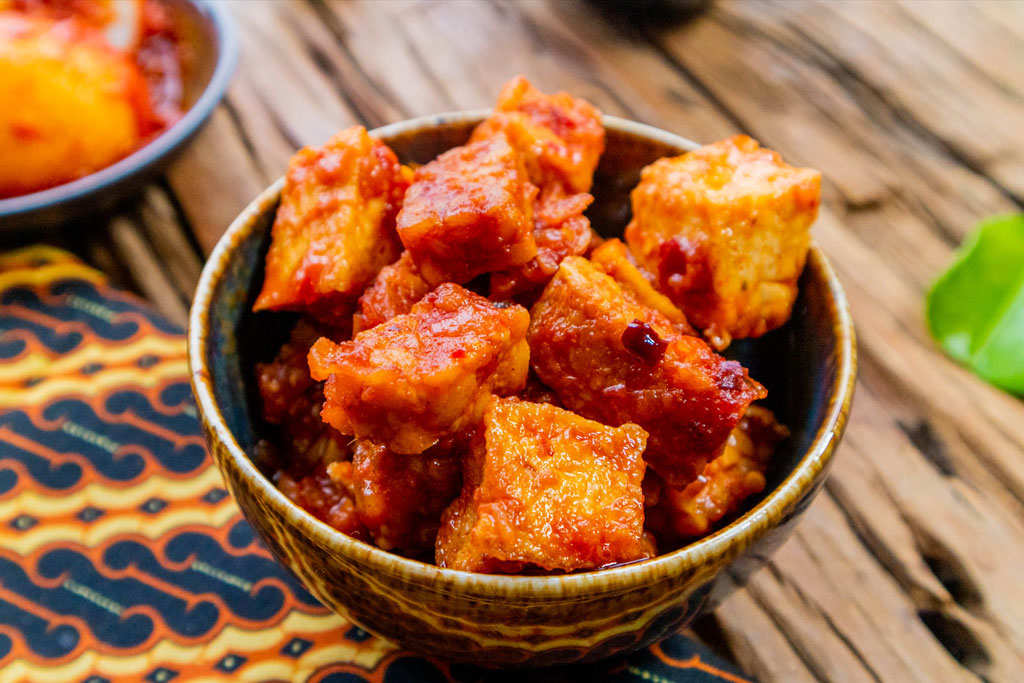 Sambal Goreng Tofu (Pittige Tofu)