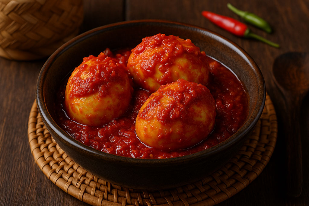 Telor Pedis (Pittig Ei)