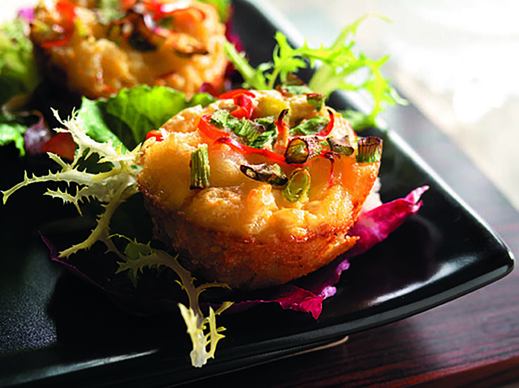 Thai fish cakes met chili-dip en limoenpartjes