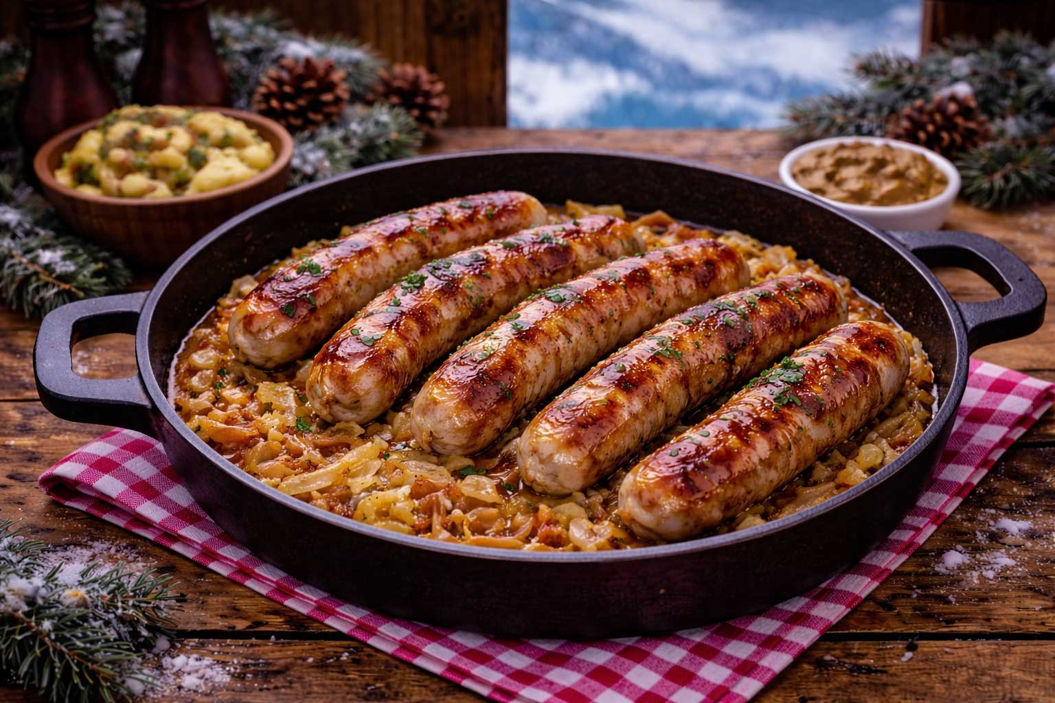 Bratwurst (gegrilde Duitse worst)