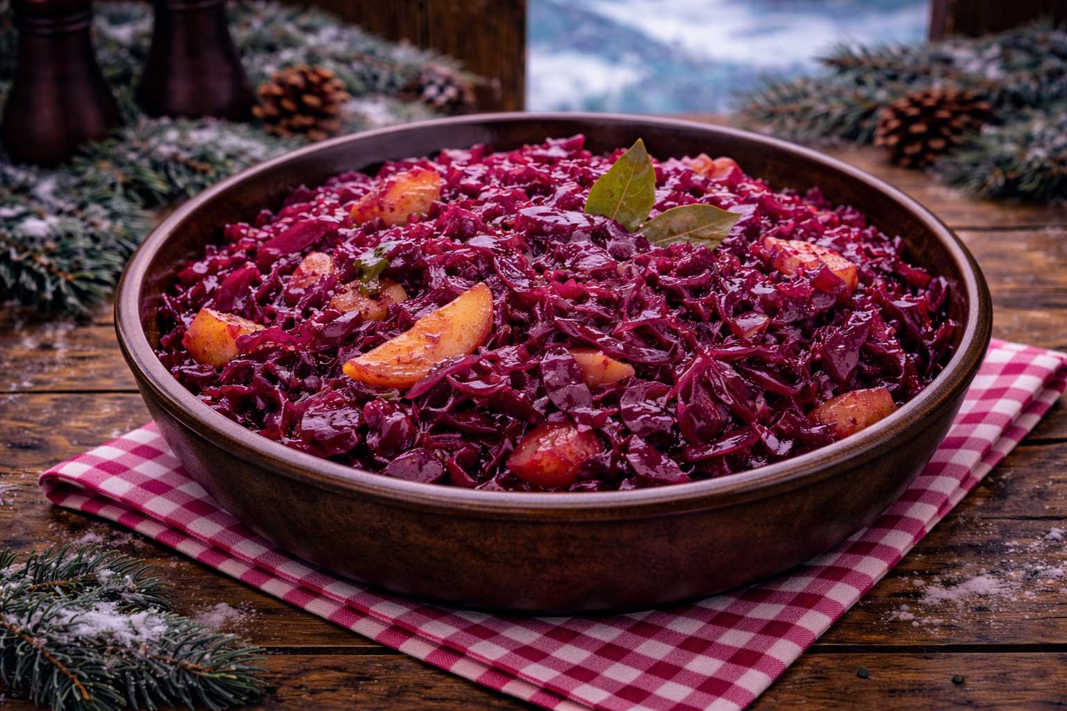 Rotkraut (rode kool met appel)