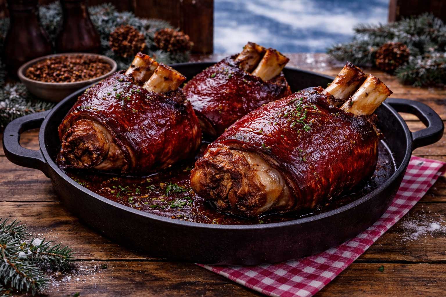 Schweinehaxe (geroosterde varkensschenkel)