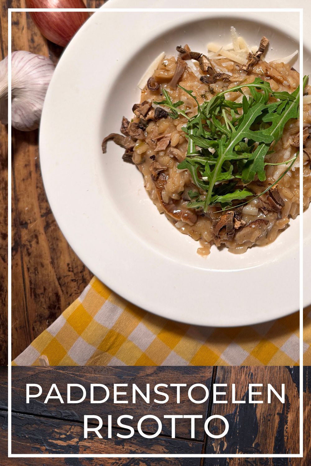 mushroom risotto with parmigiano reggiano cheese