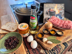 Ingredienten voor Bobotie